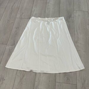 J. Jill Cream Midi A-line Skirt for Casual Wear